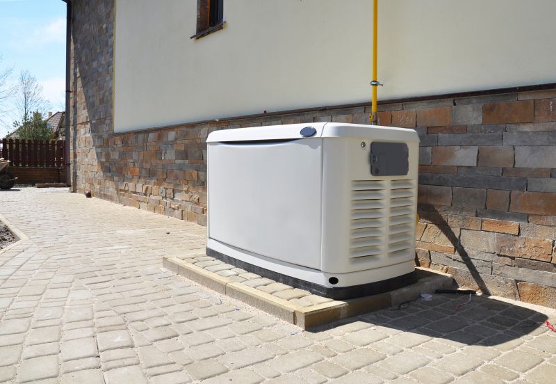 Home with Installed Backup Generator
