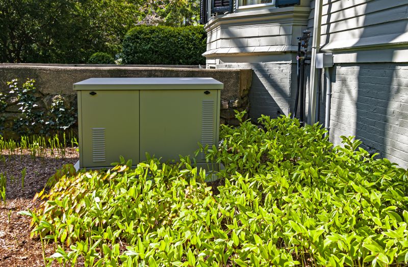 Generator Installed Next to a Home